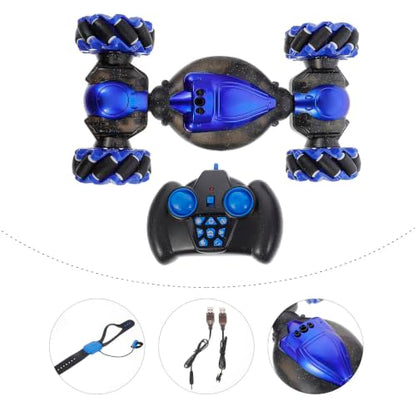 OUNONA 1/18 Mini Rc Stunt Car with Gesture Induction and Responsive Handling, 2.4ghz Remote Off-Road Vehicle Over 6 Years Old Random Color