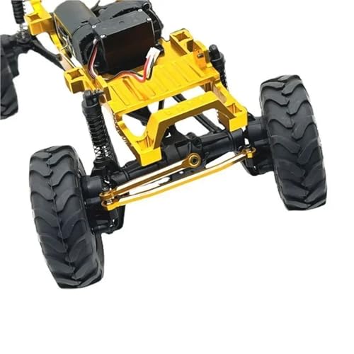Compatible with FMS for FCX24 1/24 Rc Model Crawler Car Truck for Buggy Upgrade Parts Metal Steering Rods Steering Linkage Tie Link Kit Linkage - color: Yellow
