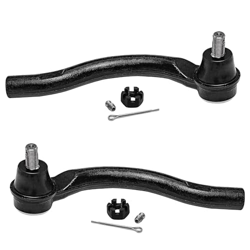 Detroit Axle - Front Steering Knuckles & Wheel Hub Outer Tie Rod Ends | Replacement for 2006-2011 Honda Civic DX DX-G EX EX-L LX LX-S Sport - size: 4SU47730/Kit