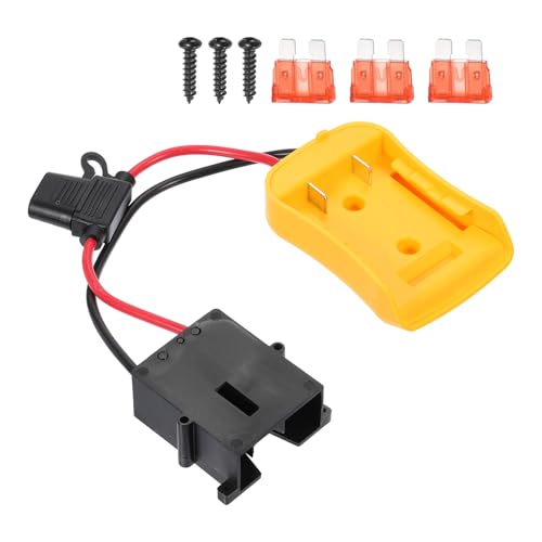 HARFINGTON Battery Adapter Converter for DIY Rc Car Truck Toys' 20V Battery, Battery Conversion Kit with 12AWG Wire, Wire Harness Connector, 2 Set 14pcs, Yellow