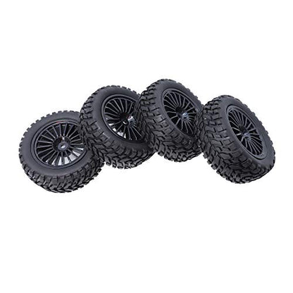 REhobby 4Pcs 1/10 Rally Tires 12mm Wheel hub OD 75mm Tyre for 1:10 RC Kyosho HSP HPI Rally Off-Road Car
