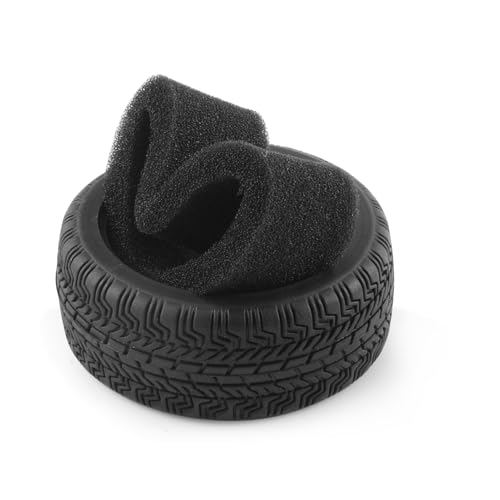 4 PCS Soft Rubber Tires with Foam Insert for 1/10 1/12 Traxxas HSP HPI Tamiya TT02 Touring Drift Rally Car 65mm RC On-Road Tires - style: 4PC
