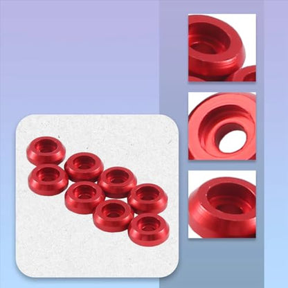 Compatible with WPL C14 C24 C34 C44 for MN D90 D91 D99S RC Car 8Pcs Metal Connecting Rod Screw Gasket Shim Washer Rest RC Assortment