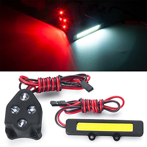 1:8 RC Led Light Kit Headlight Taillights Front/Rear Lamp for 1/8th Sledge RC Truck Car Upgrades