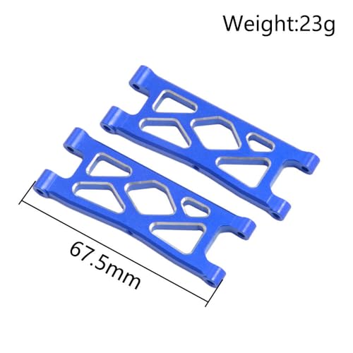 4 pcs Aluminum Rear Suspension Arms for 1/18 ARRMA Granite Grom 380 Brushed 4X4 Monster Truck Upgrades Parts (Navy Blue)