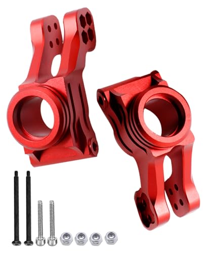 Rear Knuckle Arms for 1/5 KRATON 8S BLX,Outcast 8S BLX Upgrade Parts,2PCS Aluminum Rear Hubs Knuckle Arms Hop-up for 1/5 Outcast/KRATON 8S BLX,Replace ARA330565,Red (Rear)
