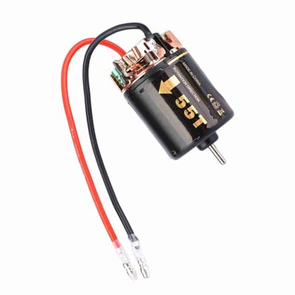 GOWENIC Universal 540 Brushless Motor, RC Model Car Motor for Big Trucks Climbing Car, High Sensorless Brushless, 35T RC for Off Road Model (55T) - size: 55T