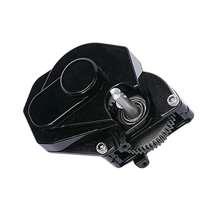 Aluminum Alloy Transmission Case Gearbox Complete for 1/24 Axial SCX24 RC Crawler Upgrades (Black) - color: Black