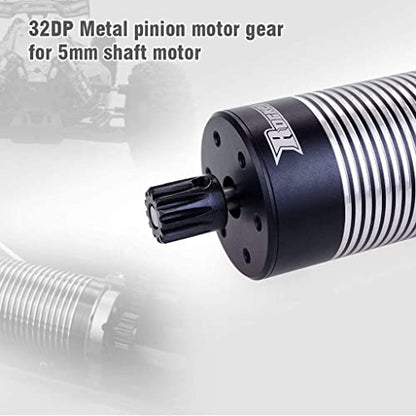 OGRC Pinion Gear 5mm 32p Pinion 13T 14T 15T 16T 17T Hardened Metal Pinion Motor Gear Set for RC Buggy Car Monster Truck(Compatible with 0.8 Metric Pitch)