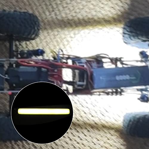 2PCS HIRCQOO 1/10 RC Car LED Chassis Lights Compatible with Traxxas TRX-4 TRX-6 Axial SCX10 II 90046 RC4WD D90 D110 1/10 RC Crawler Car Truck (White,60x8mm) - color: White,60x8mm