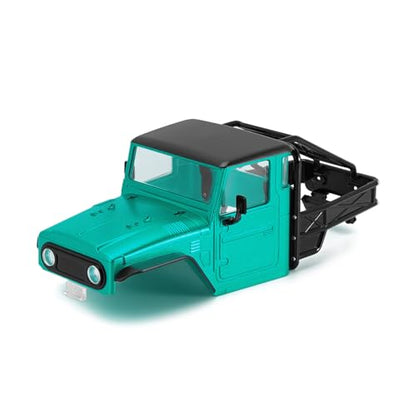 INJROA IR40 Truck Body with Tube Cage for 1/18 TRX4M Defender Bronco(Green) - color: Green