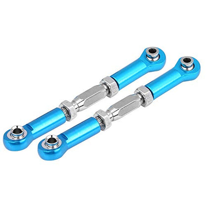 VGEBY Steering Linkage, RC Steering Rod CNC Machined Link Pull Rod for RC Car Upgrade Parts() Model Car Accessories Linkage Linkage Rc Truck Steering Rods 40Mm Link 1/14