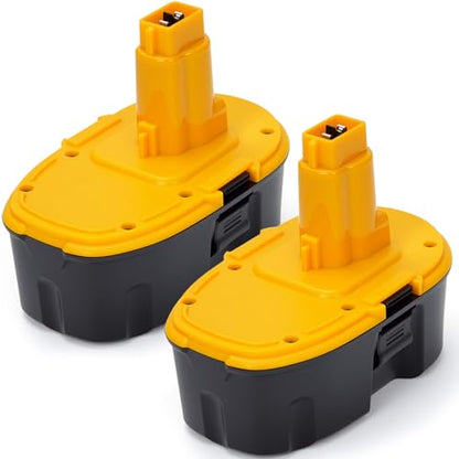 Upgraded 18V Replacement Battery for Dewalt 18V XRP Type Tools 2-Pack | 5.0Ah Ni-MH Battery Compatible with DC9096, DC9071, DE9096 DE9098 ,DW9071, DW9095, DW9096 Power Tools & Chargers
