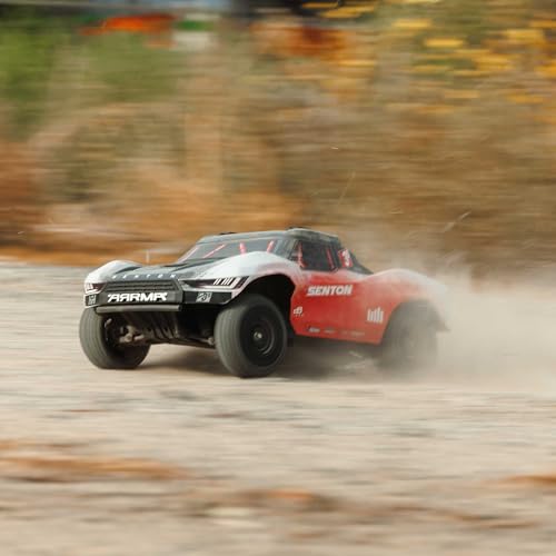 ARRMA RC Truck 1/10 SENTON 4X4 223S BLX BRUSHLESS Short Course Truck RTR (Battery and Charger Not Included) with DSC, RED, ARA4303V4T2 - color: Red