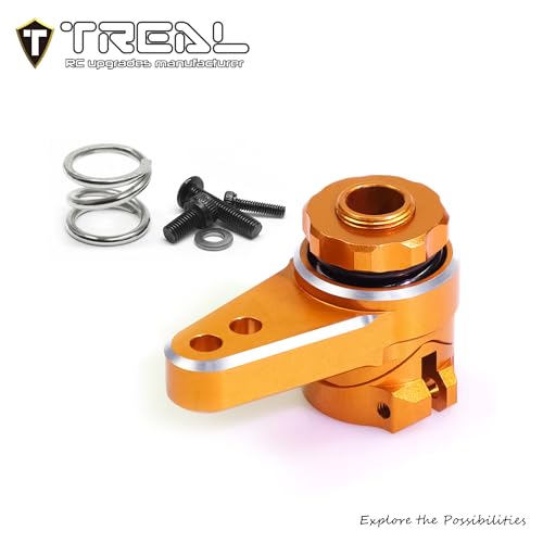 Treal Aluminum 7075 Servo Saver Set 25T for LMT Monster (Orange) - color: Orange