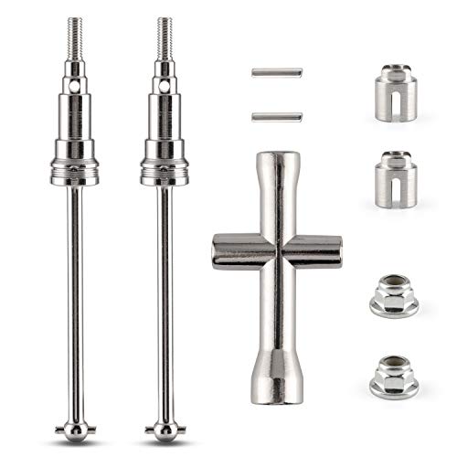HAIBOXING 1/18 RC Cars Spare Parts Metal Front Universal Shafts & Metal Diff. Cups & Pins & Lock Nut M3 M1884 Apply to 2021 New Version 18859A & 18859 & 18858 & 18868 (M1883 &M1903)