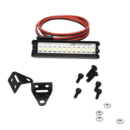 LED Light Bar, Bright Waterproof with Mount Bracket, RC Car Light Bar for 1/10 Scale Crawlers Off-Road Night Driving Competition