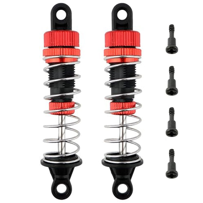 9200E RC Aluminum Shock Absorber PX9200-18 Accessories Spare Parts for 1:10 9201E 9203E 9206E 9200 Trucks 200E 210E RC Cars(Red) - color: 2 Pcs Red