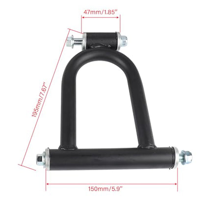 Front Suspension Shock Swing Arm Full Kit Upper Lower Steering Knuckle Spindle Kit For ATV Quad Bike Go Kart Buggy DIY Parts (220mm Front Suspension Shock Kit) - size: 220mm Front Suspension Shock Kit