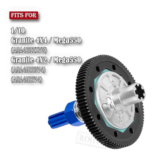 91T Spur Gear Slipper Clutch & 21T 23T 25T Pinions Gear Upgrades Part for 1/10 Granite 4X4 / Granite 4X2 Mega550,Navy Blue - color: Navy Blue - (91t)