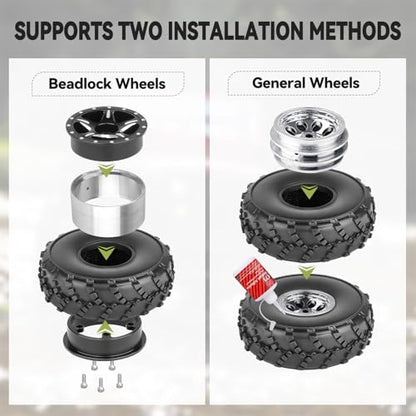 1.0 Tires Sticky - All Terrain Super S5 Soft with Foam Inserts 1/24 1/18 RC Crawler Mud Tires for Traxxas TRX4M Axial SCX24 Bronco Gladiator C10 JLU Deadbolt B17 FCX18 FCX24, 4PCS