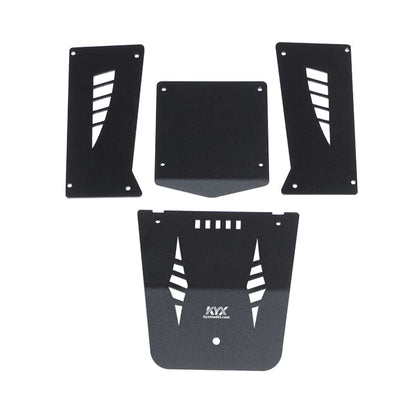 KYX Racing Aluminum Car Body Panel Kit Car Shell Guard Plate Kit Upgrades Accessories for 1/18 RC Crawler Car Axial Capra UTB18