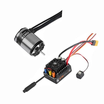 XC E3652 & E10 Sensored Brushless Motor and ESC Combo for RC Car,2-3S Lipo,IP67 Water Proof,Applicable to:1/10 On-Road,Off-Road,Short Course(Light Load) - size: 3300KV+E10 XT60