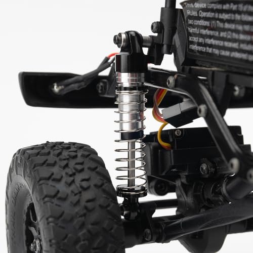 1/24th Aluminum RC Car Shocks 43mm Extended Absorber Damper for All AXIAL SCX24 AXI90081 Deadbolt C10 JLU Gladiator Bronco - size: 43mm