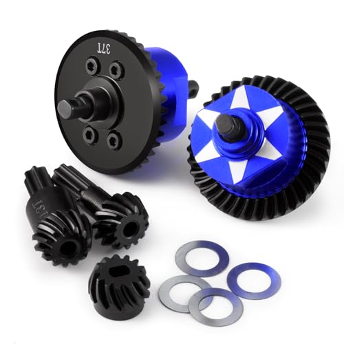 Front Rear Complete Differential for Tra-xxas Mini Maxx 4WD | XRT VXL-3S Monster Truck 1:16 Upgrades Steel Aluminum 7075 Alloy - style: Front & Rear Complete Differential