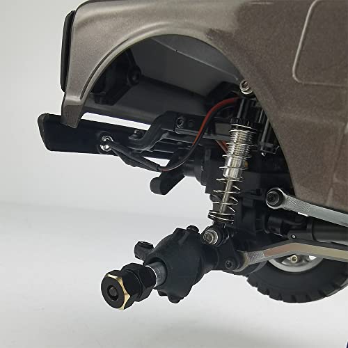 RC-Hub Heavy Coating Brass Counterweight Steering Knuckles Wheel Hex Diff Cover for 1/24 Axial SCX24 RC Crawler Car (Extended Wheel Hex) - color: Extended Wheel Hex