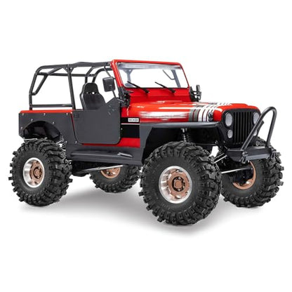 1.9" Beadlock Wheels and Tires for TRX4 SCX10 SCX10 III 90046 D90 1/10 RC Crawlers (Bronze) - color: bronze