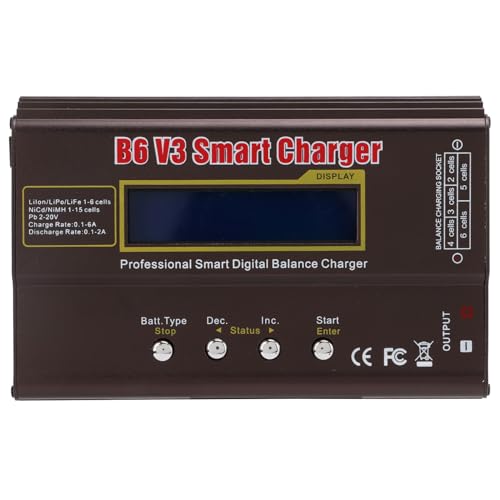 Multifunction 80W Maximum Wide Compatibility B6 V3 Balance for Lipo Battery ChargerB6 V3 Charger Balance Charger80W Digital DischargerB6 V3 Balance ChargerB6 V3 Charger Delivers