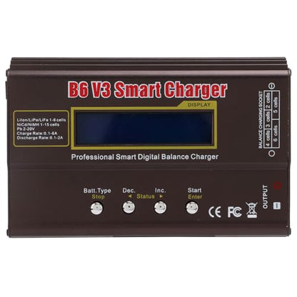 Multifunction 80W Maximum Wide Compatibility B6 V3 Balance for Lipo Battery ChargerB6 V3 Charger Balance Charger80W Digital DischargerB6 V3 Balance ChargerB6 V3 Charger Delivers