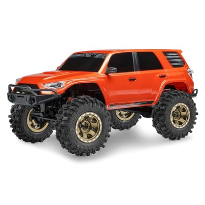 1.0" Beadlock Aluminum Wheels and 51mm Soft Rubber Tires | for SCX24, TRX4M, Ascent 18, FCX24, 1/18 1/24 RC Crawler, 7mm Hex, 0mm Offset, with Foam Inserts, (Bronze 101) - color: Bronze 101