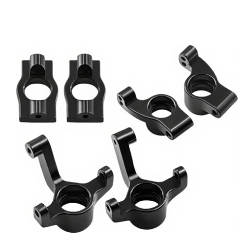Front Steering Knuckles, Caster Blocks C Hubs and Rear Hubs Meta Aluminum for Losi Micro b Losi Micro t Upgrades Parts 1/24 1/28 Accessories Rc Car 2WD Buggy RTR LOS00007 Replacement (Purple) - color: Purple