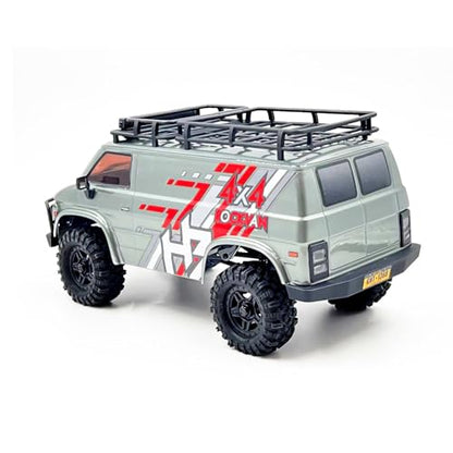 HOBBYPLUS CR18P EVO 2 RockVan RC Crawler - 1/18 Scale Mini RC Crawler with Two-Speed Transmission, All-Metal Gears, Evolved EVO Platform, Ready-to-Run, Distinctive Styling