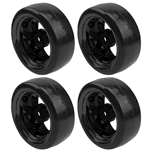 1/10 RC Hard Plastic Drift Tires & Wheel Rims 12mm Hex 10-Spoke & 1/10 RC Drift Tire Hard Plastic Tires & 12mm Hex Hub Wheel Rims