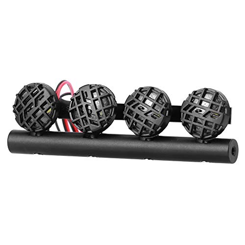 VGEBY RC Roof Light, RC LED Light Bar Kit LED Roof Lamp DIY RC Car Light Rack Lamp Spotlight Accessory Fit for /SCX10 1/10 RC Car Crawler(4LED) Rc Light Bar