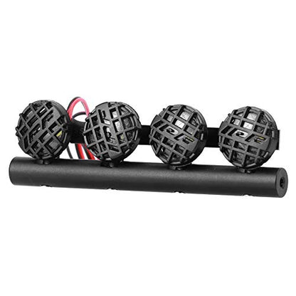 VGEBY RC Roof Light, RC LED Light Bar Kit LED Roof Lamp DIY RC Car Light Rack Lamp Spotlight Accessory Fit for /SCX10 1/10 RC Car Crawler(4LED) Rc Light Bar