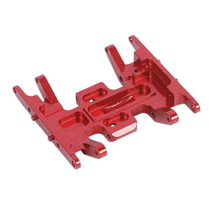 Aluminum Alloy Skid Plate for 1/24 Axial SCX24 RC Crawler Car Upgrades Transmissions Center Gearbox Protective Plate (Red) - color: Red