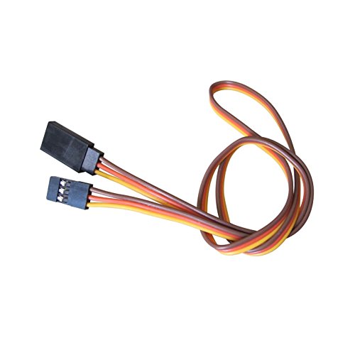 500mm Servo Extension Cord Cable Lead Wire JR 50cm 26AWG (Pack of 10 pcs) - size: 50 cm