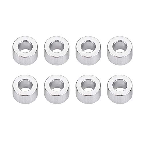 Cosiki Spacers, Spacer, 8pcs/Set RC Spacer Axial SCX10 RC Car Aluminium Alloy Washer Soild RC Shock Damper Spacer for RC Crawler, RC Truck, RC Car