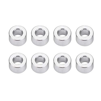 Cosiki Spacers, Spacer, 8pcs/Set RC Spacer Axial SCX10 RC Car Aluminium Alloy Washer Soild RC Shock Damper Spacer for RC Crawler, RC Truck, RC Car