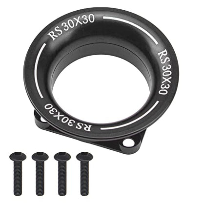 Metal Motor ESC Cooling Fan Cover Air Inlet Channel 3010 for 30mm×30mm 540 550 Motor Fan Compatible with 1/8 1/10 1/12 RC Car Truck (Black) - color: Black