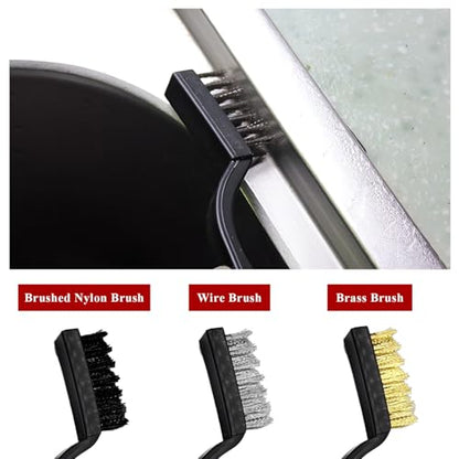 10 PCS Car Detailing Brush Set, Auto Cleaning Kit with Boar Hair & Steel Wire Brushes, A/C Duster, Car Interior Exterior Detailing Kit for Dashboard Engines Leather Wheel
