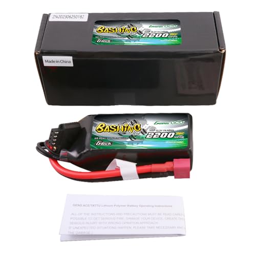 Gens ace G-Tech Bashing 2200mAh 11.1V 35C 3S Lipo Battery with T Plug