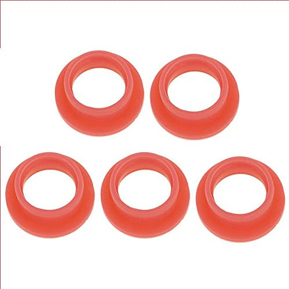 Replacement Part For 5PCS Nitro Engine Rear Exhaust Manifold Round Seal For 1/8 1/10 Scale RC Car - (Color: Red) - color: Red