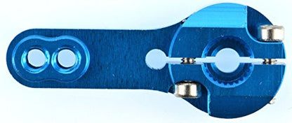 Apex RC Products 25T for Futaba Blue Aluminum Dual Clamping Servo Horn - 2 Pack #8014