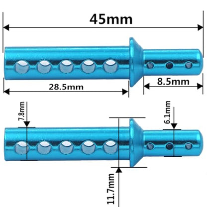 4PCS Vgoohobby 188037 RC Aluminum Body Post Mounts Upgrade Parts Compatible with Redcat Volcano S30 EPX 1/10 RC 4WD Car Off-Road Monster Truck Buggy,Blue