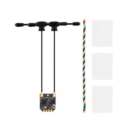 Radiomaster ELRS Receiver RP4TD-M 2.4GHz ExpressLRS Nano Receiver with 79mm UFL T Dual Antenna for FPV Drone/Tiny Whoop/Fixed-Wing RC Plane